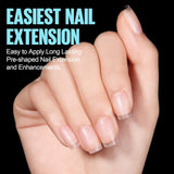 TOMICCA Coffin Tips Punte per unghie ultra corte - Punte per unghie, Punte in gel morbido, Copertura completa, Punte per unghie artificiali opache preformate, Punte per unghie in gel - 360 pezzi, 15 dimensioni