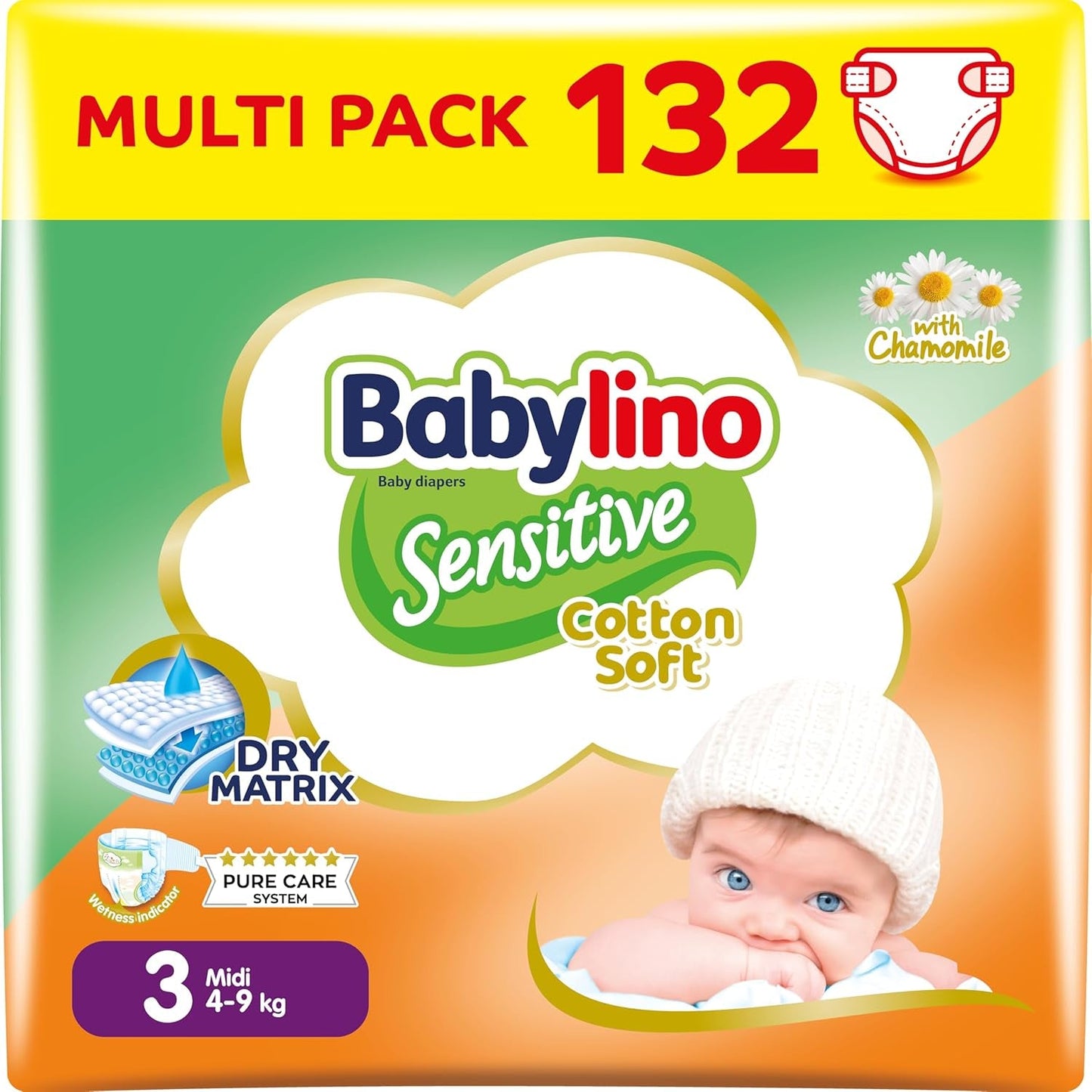 Pannolini per bambini sensibili, taglia 1, neonato (2-5 kg), 26 pezzi