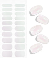 JMEOWIO Lamina per unghie Glitter Gel Lamina per unghie Adesivo per unghie autoadesivo Indurimento UV Decorazione per unghie Accessori di design