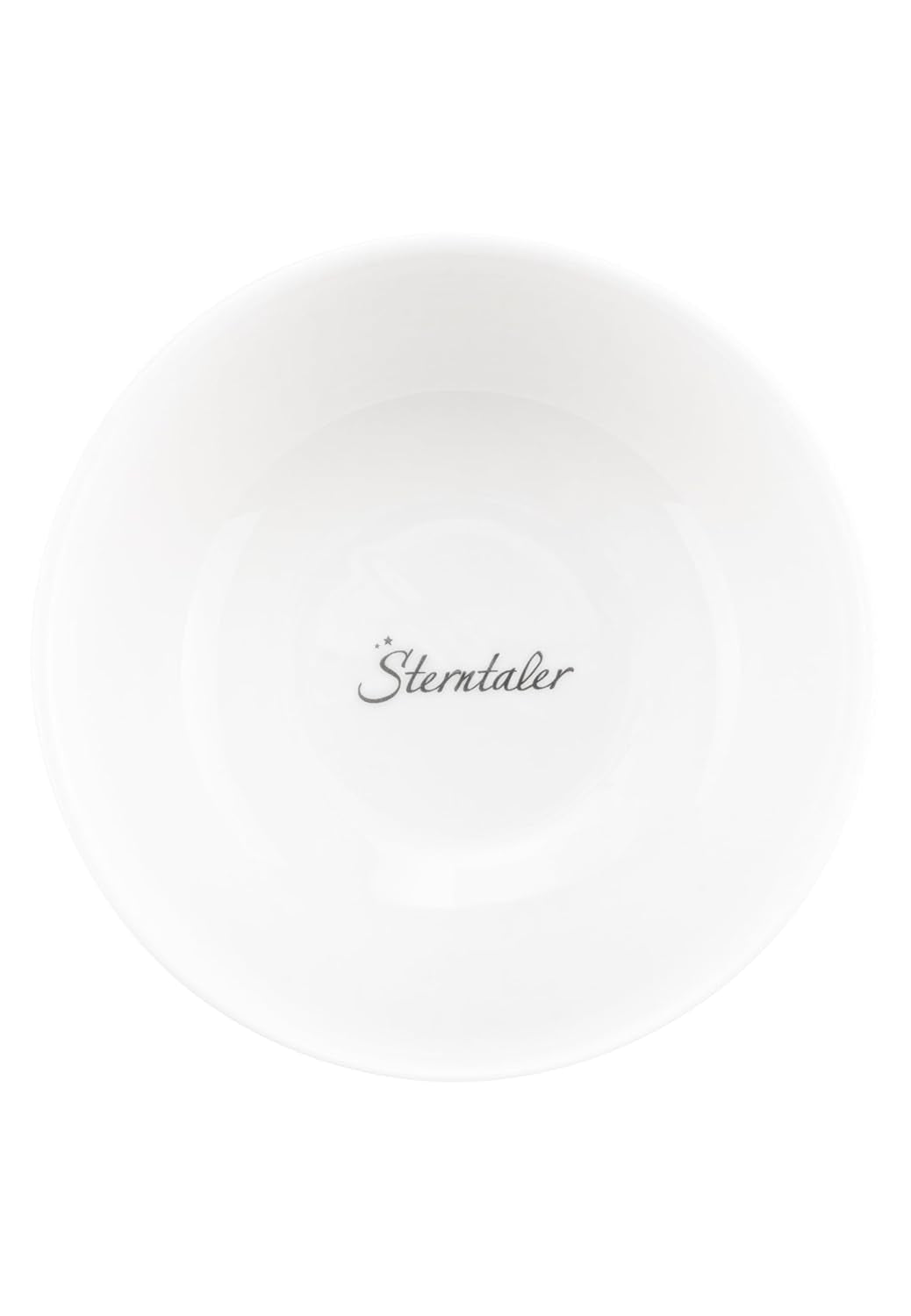 Set di stoviglie in porcellana Sterntaler dal design rustico - Set di stoviglie con base in silicone antiscivolo e rimovibile - Stoviglie per neonati e bambini con piatto, ciotola da 400 ml e tazza da 200 ml, bianco
