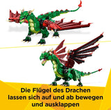 LEGO Creator 3In1 Drago Verde - Giocattolo - Si trasforma in serpente marino o fenice - Giocattolo da costruzione per animali per bambini - Regalo per ragazzi e ragazze a partire da 9 anni 31161 Set da costruzione Besuche den LEGO-Store