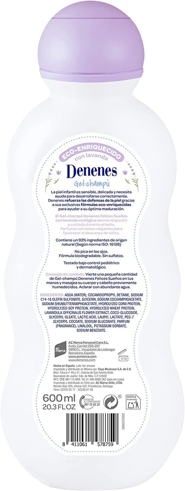Felices Sueños Gel & Shampoo 500 Ml Bambini - Bagno e Cura della Pelle Naty Shop