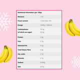 Banana a fette liofilizzate 100g - chips di banana liofilizzata - frutta secca liofilizzata - fette di banana essiccata per decorazioni, snack, frullati e dessert Prodotti disidratati Naty Shop