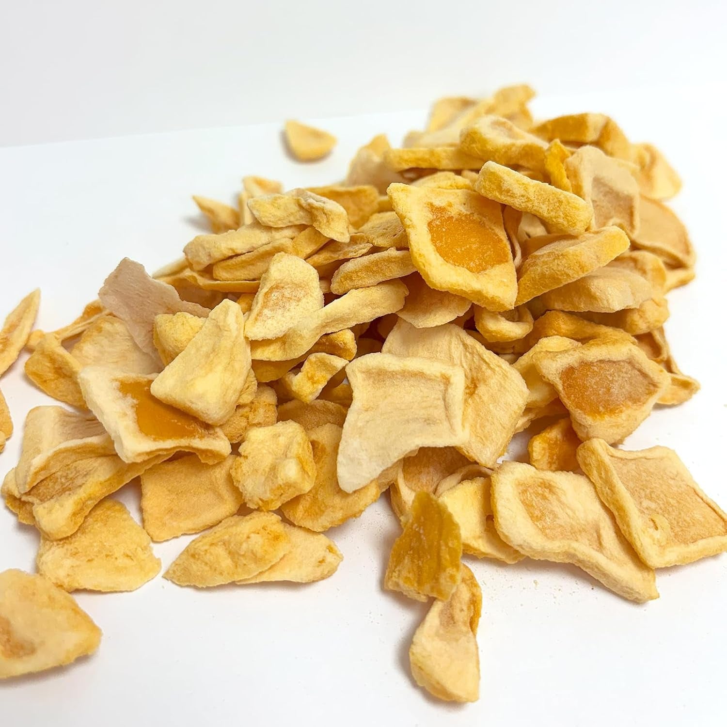 Fette di mango liofilizzato 100g - chips di mango liofilizzato - frutta secca liofilizzata - frutta liofilizzata, mango essiccato per decorazione, snack, frullati, dessert Prodotti disidratati Naty Shop