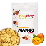 Fette di mango liofilizzato 100g - chips di mango liofilizzato - frutta secca liofilizzata - frutta liofilizzata, mango essiccato per decorazione, snack, frullati, dessert Prodotti disidratati Naty Shop 100G