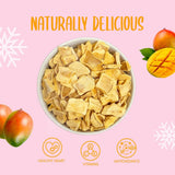 Fette di mango liofilizzato 100g - chips di mango liofilizzato - frutta secca liofilizzata - frutta liofilizzata, mango essiccato per decorazione, snack, frullati, dessert Prodotti disidratati Naty Shop