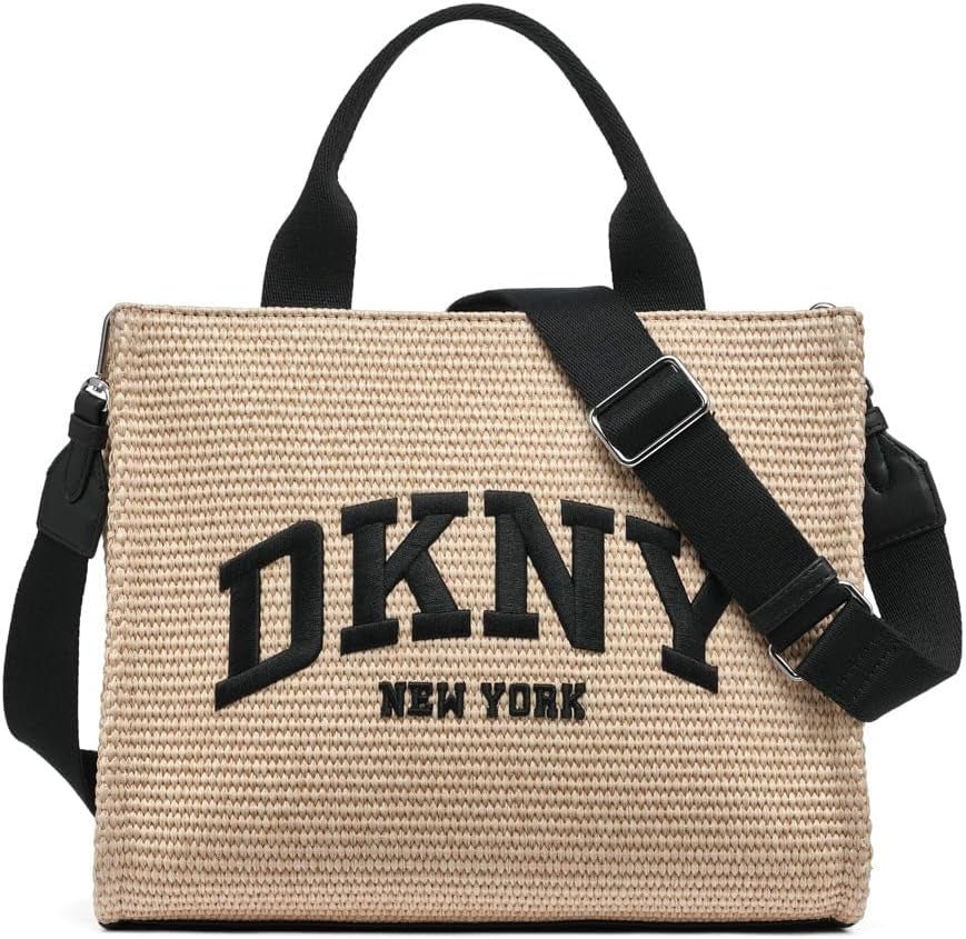 Borse tote DKNY Hadlee Md da donna Naty Shop da donna Naturale/nero