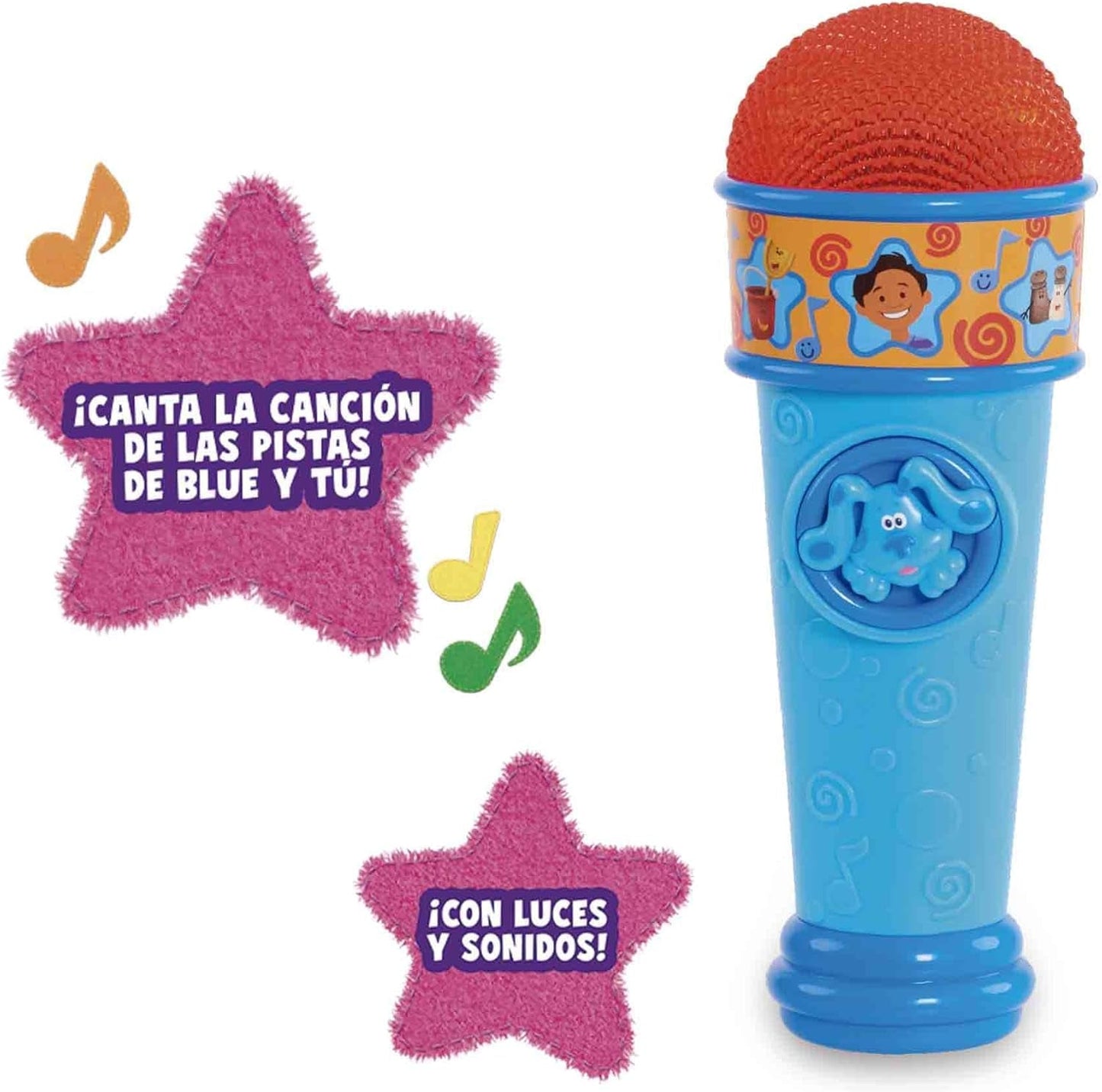 Blu e suggerimenti Microfono blu Indizi blues Giocattolo per cani cartone animato per ragazzi e ragazze dai 3 anni in su Giocattoli multicolori per bambini Naty Shop