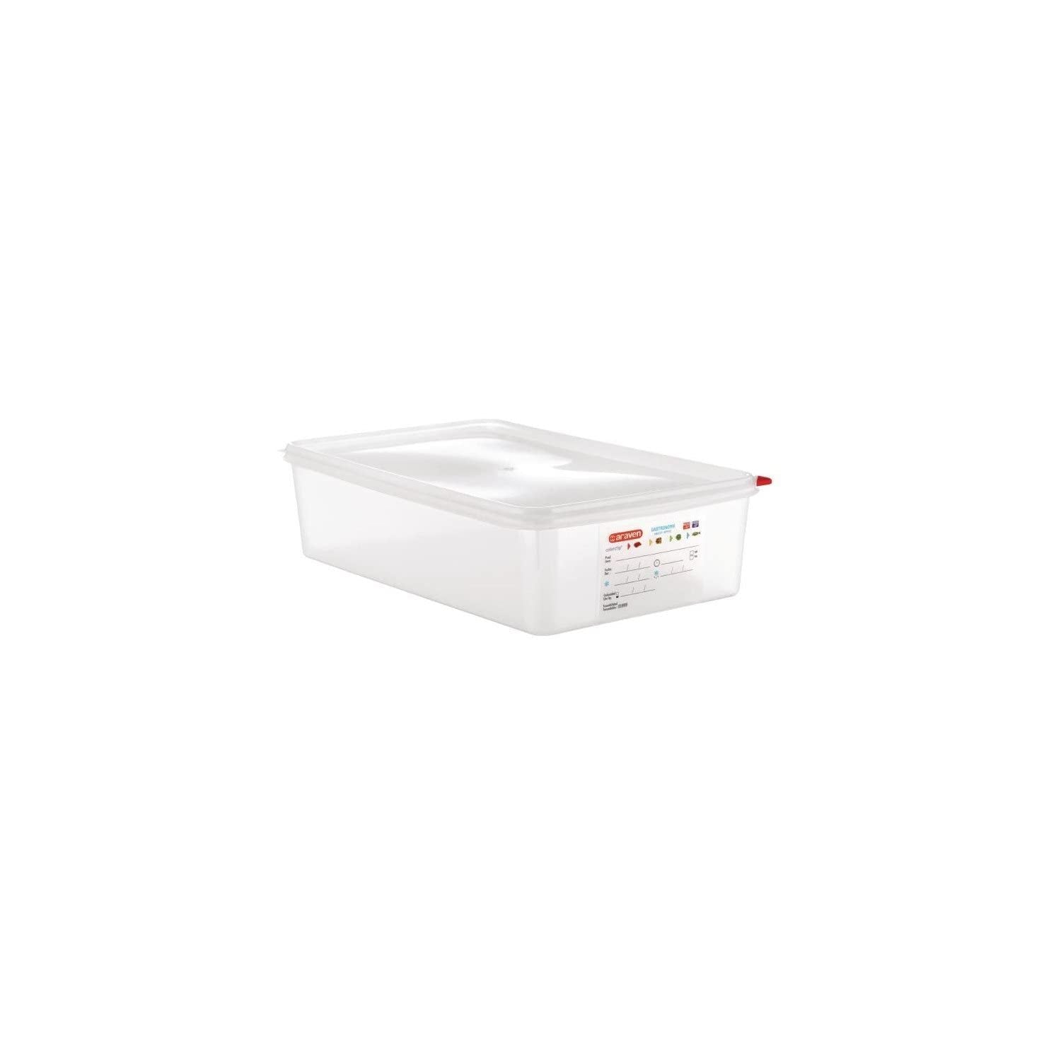 Contenitore per alimenti GN1/1 con coperchio 13,7 L, 100(A) x 530(L) x 325(P) mm Scatole per alimenti Naty Shop 100(A) X 530(L) X 325(P)Mm