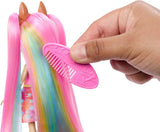 Bambole Enchantimals, Bambola Deluxe con Capelli Sunshine Beach e Amico Animale, Bambola Piccola con Gonna Staccabile e Accessori, Regali per Bambini, HTJ70 Naty Shop Dolls