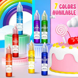Colorante alimentare in gel - Colorante alimentare arcobaleno per torte, dolci, biscotti, amaretti - Colorante alimentare concentrato senza zucchero per decorare torte, bevande, uova di Pasqua, slime - 15 g ciascuno
