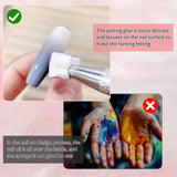 200 Pezzi Nail Art Schwamm Mit Metallgreifer,Nagelkunst Rendering Werkzeuge Mit Greifer,Sponge Nagel Pinsel,Nageldesign Zubehör Für Nail Art Rendering