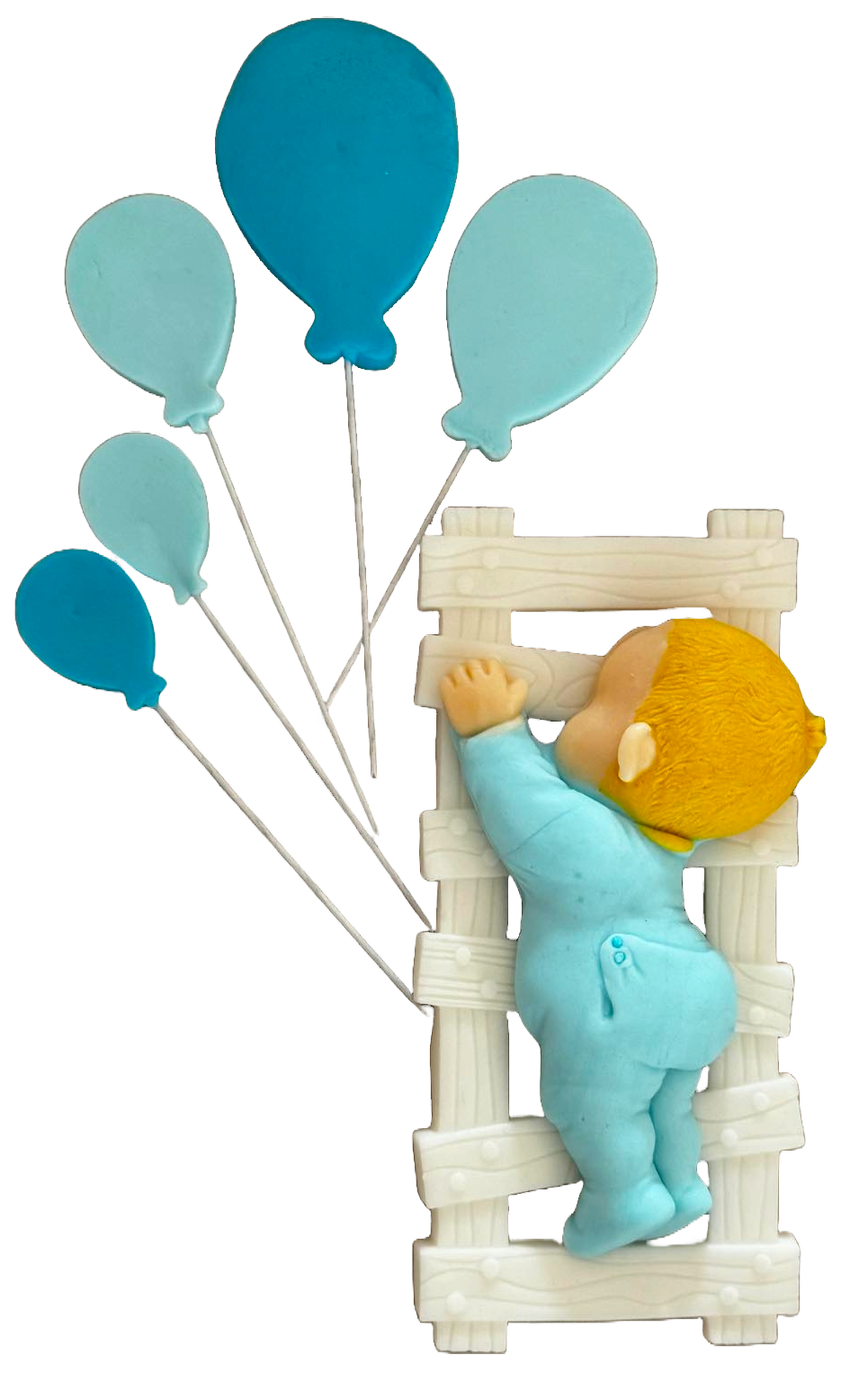 Set 6 decorazioni in zucchero commestibile, Decorazioni in Pasta di Zucchero Fericire Naty Shop