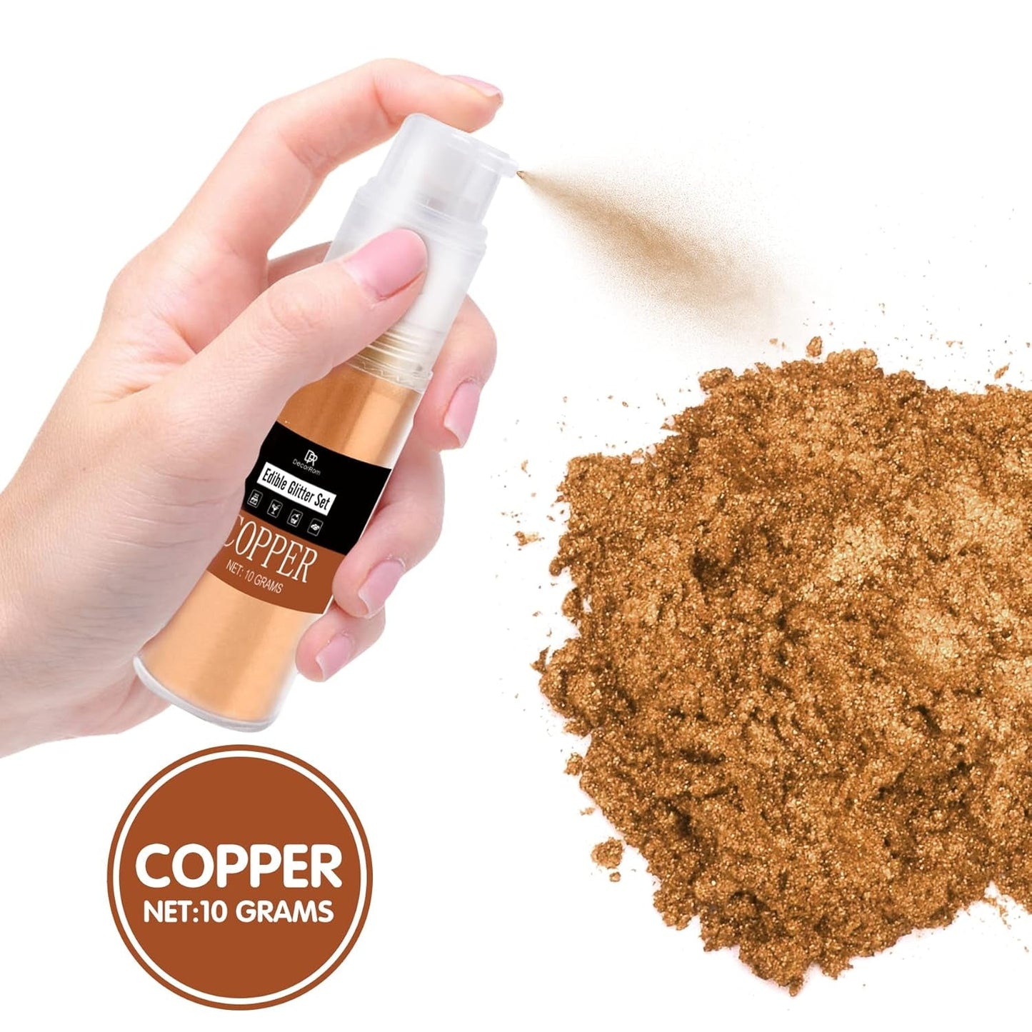 DecoRom, glitter commestibile, polvere, 10 grammi Glitter Naty Shop