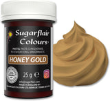Colorante alimentare per pasta Sugarflair, colore pastello Honey Gold, colorante alimentare per pasta per fondente e marzapane, colori concentrati Spectral - 25 g