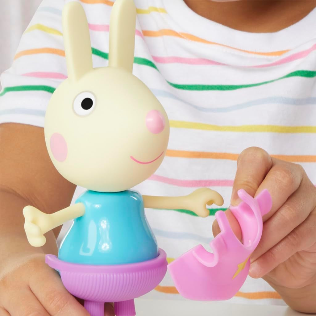 Cucchiaio Luisa di Peppa Pig - Divertente figura da vestire, bambola da ragazza da 15 cm con accessori e vestiti, set di giocattoli interattivi per bambini dai 3 anni in su