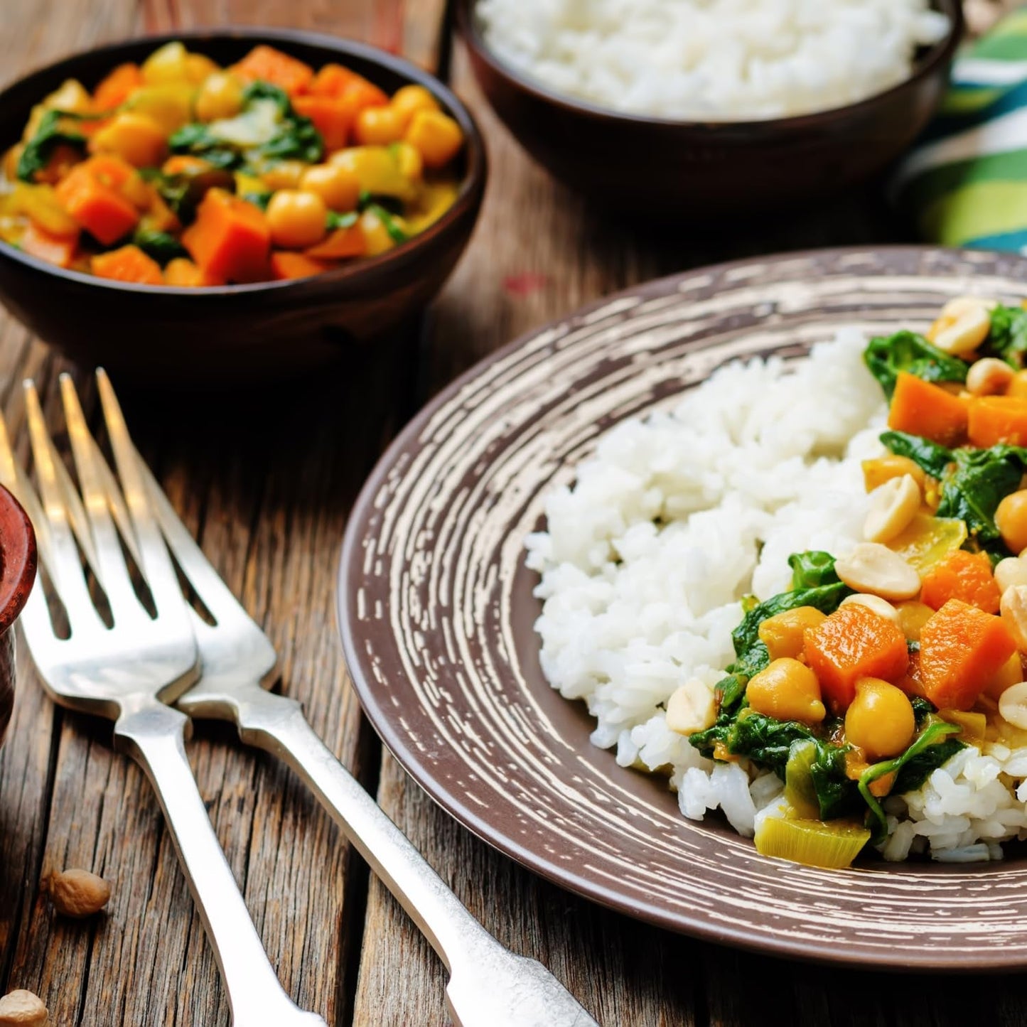 ASHOKA - Curry istantaneo con spinaci, patate e riso - (1 x 250 g)