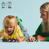 Trattore LEGO City con rimorchio - Giocattolo della fattoria con trattore e personaggi di animali - Set di gioco Montessori per ragazzi e ragazze dai 4 anni - regalo con 2 minifigure 60461 Set di costruzione Besuche den LEGO-Store