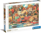 Clementoni - 31685 Collezione Puzzle - Good Times Harbour - Puzzle 1500 pezzi dai 14 anni, puzzle aguzza la vista per adulti, gioco di abilità per tutta la famiglia, medio Puzzle Naty Shop Titolo predefinito