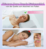 Cuscino antirughe Hydomi Cuscino di bellezza antietà 2 in 1 Cuscino di supporto per il collo ortopedico Cuscino per dolori al collo e alle spalle Cuscino in memory foam per mantenere la testa dritta Cuscini ortopedici cervicali Naty Shop
