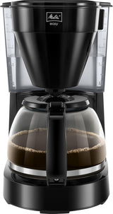 Melitta Easy – Macchina per caffè espresso con filtro e caraffa in vetro, fino a 10 tazze di caffè, nera