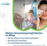 Salviette umidificate WaterWipes Sensitive+ Hydrating Boost, salviette idratanti, 720 unità (confezione da 12), 3 in 1 per pulire, curare, idratare, acqua di aloe vera al 99%, salviette per neonati senza profumazione