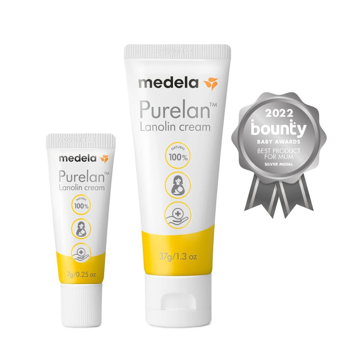 Medela Purelan 37G Crema per capezzoli alla lanolina - crema per capezzoli irritati e pelle secca, 100% naturale, ipoallergenica Accessori Alimentazione e Allattamento Bebe Naty Shop