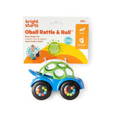 Bright Starts, Oball, Macchinina con sonaglio, Giocattoli per bambini verde-blu Naty Shop