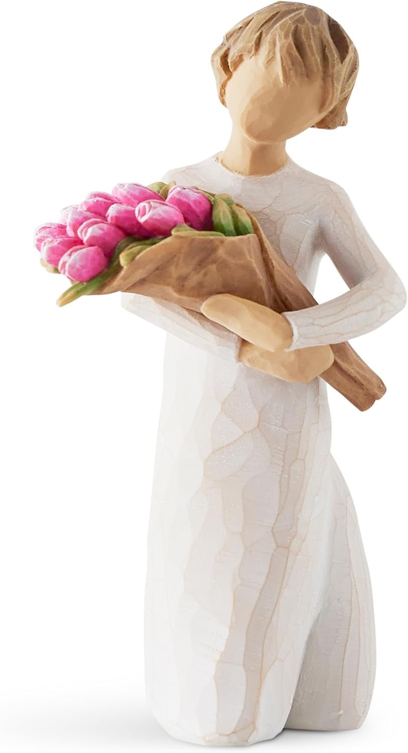 Figurina con speranza luminosa Statuette e sculture Naty Shop Rosa