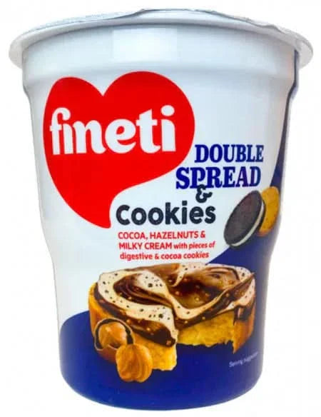 Fineti Doppia Crema Spalmabile & Biscotti, Glasse e Decori da 370g Naty Shop