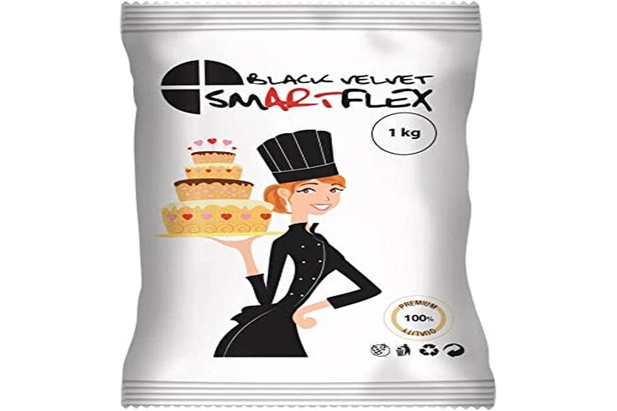 Fondant Black Velvet, 1 kg Naty Shop Titolo predefinito pasta di zucchero