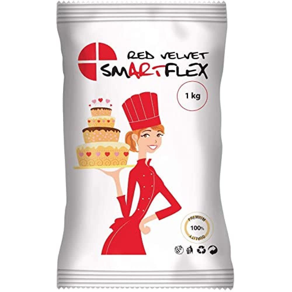 Fondente Red Velvet, 1 kg Naty Shop Titolo predefinito pasta di zucchero