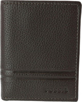Fossil Uomo Wilder Accessori da viaggio a tre ante Portafoglio a tre ante Portafoglio da uomo Naty Shop Wild Marrone scuro Taglia unica