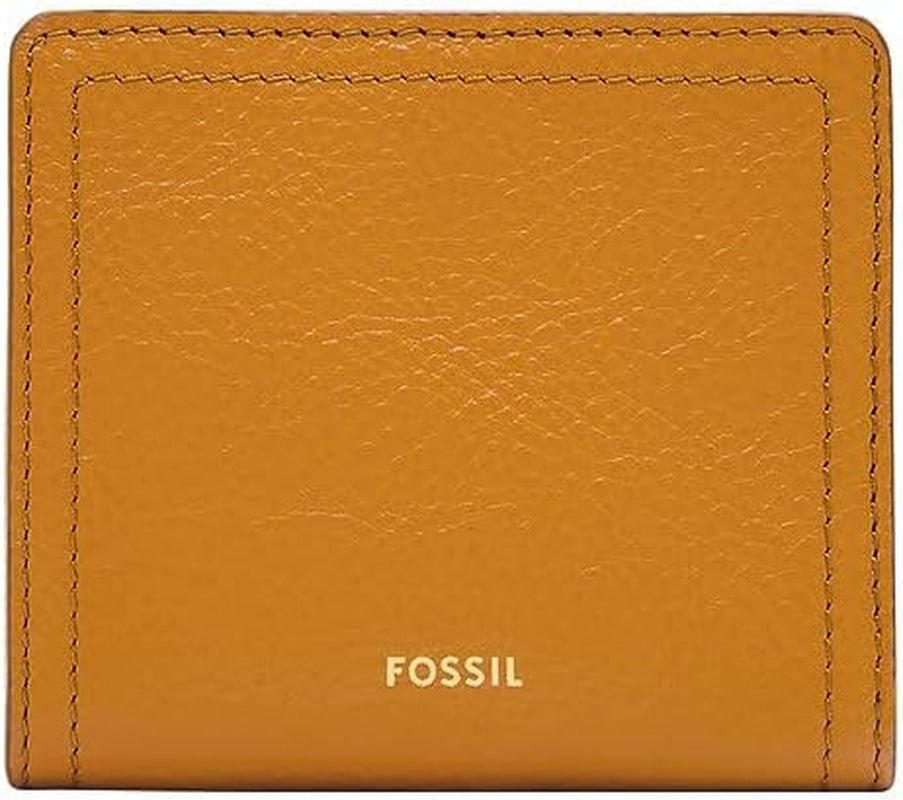 Portafoglio bifold da donna Fossil Logan in pelle gialla, SL7829763 Portafoglio da donna Naty Shop Titolo predefinito