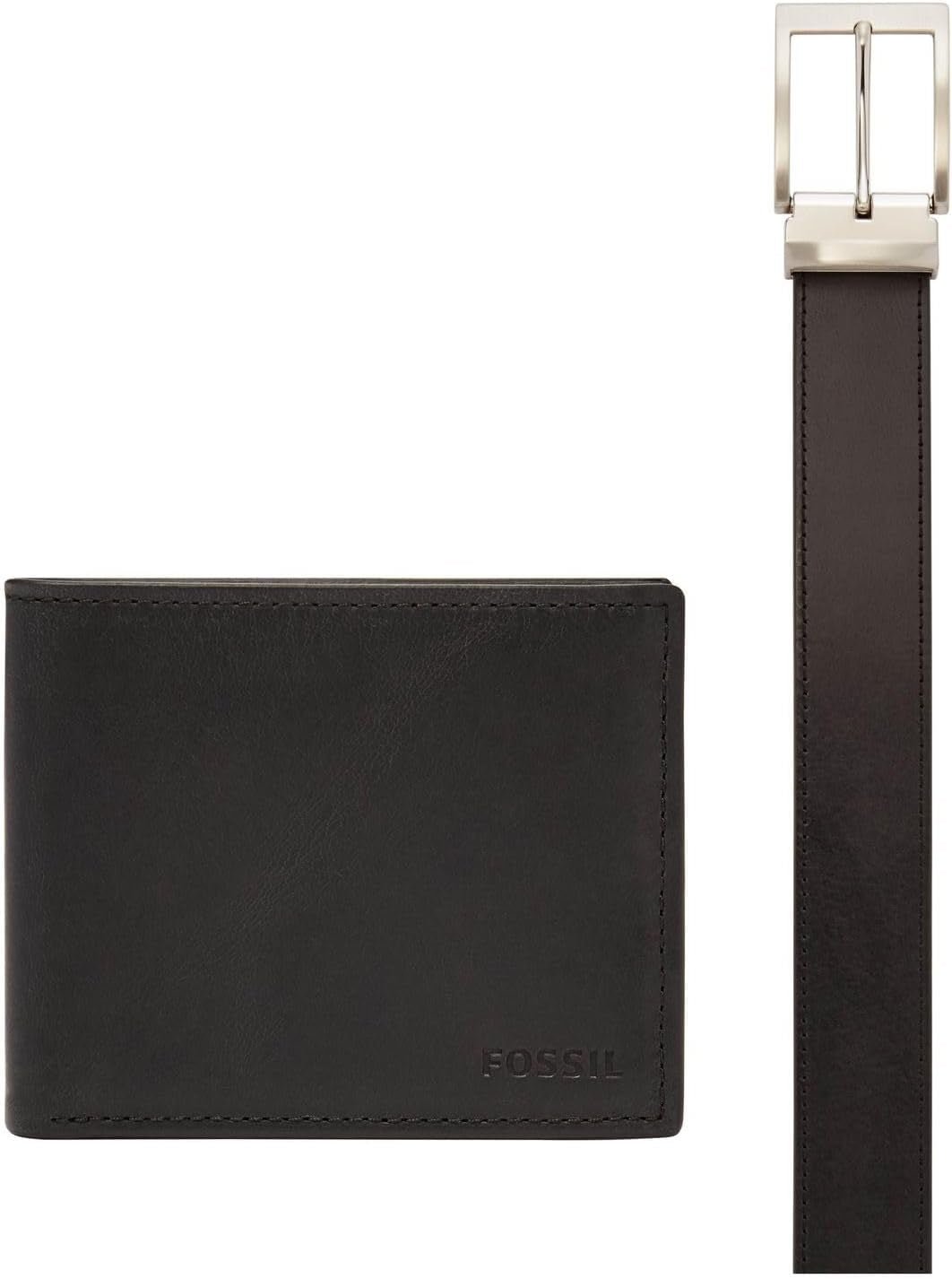 Portafoglio bi-fold da uomo Derrick da viaggio Fossil, Marrone scuro, 11,43 cm L x 1,6 P 9,22 A EU Portafoglio da uomo Naty Shop Nero
