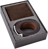 Portafoglio bi-fold da uomo Derrick da viaggio Fossil, Marrone scuro, 11,43 cm L x 1,6 P 9,22 A EU Portafoglio da uomo Naty Shop