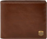 Fossil Porta carte di credito Hayes Bifold Portafoglio da uomo Naty Shop Caramello Marrone