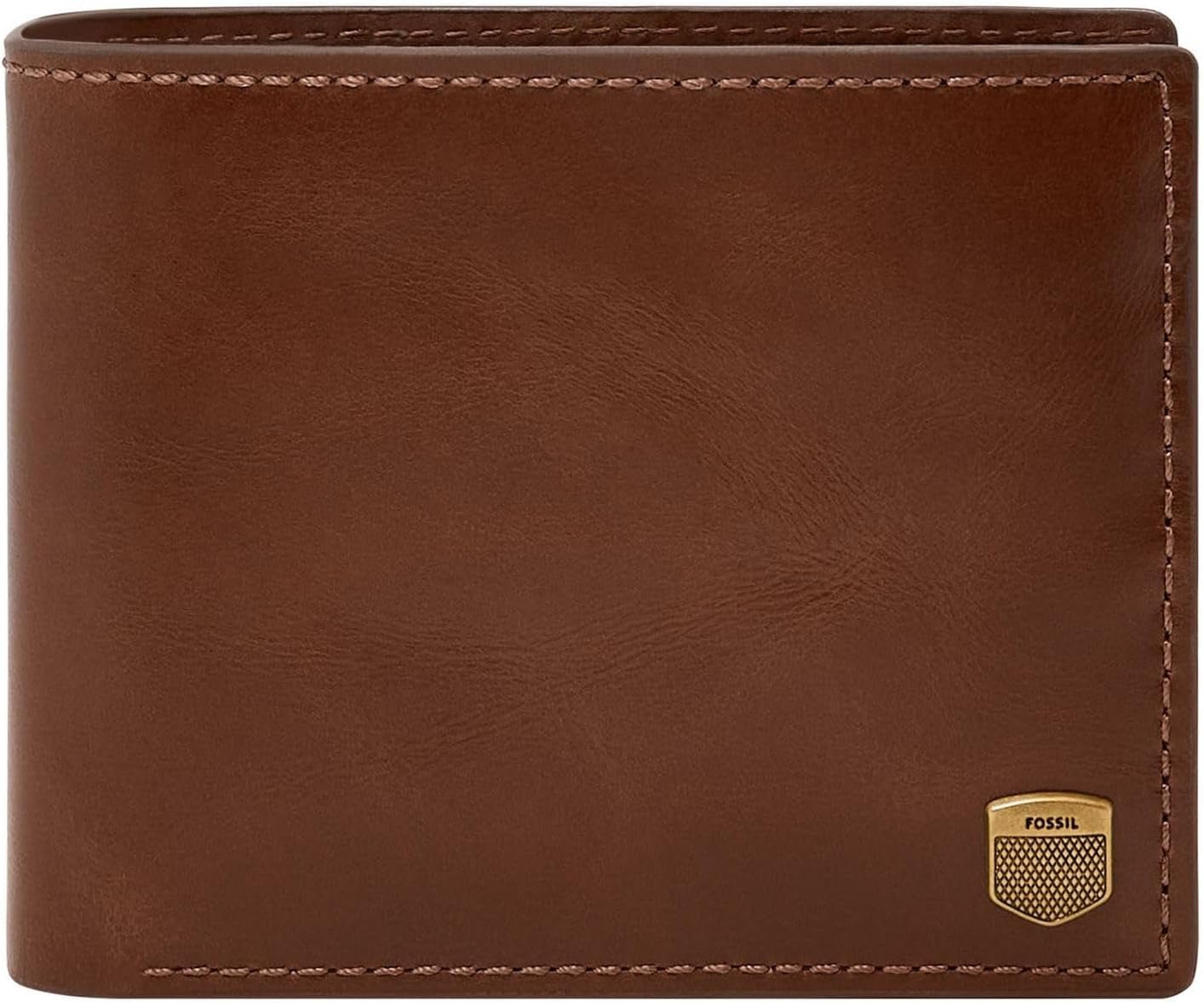 Fossil Porta carte di credito Hayes Bifold Portafoglio da uomo Naty Shop Caramello Marrone