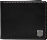 Fossil Porta carte di credito Hayes da uomo Bifold Portafoglio da uomo Naty Shop Black Ink