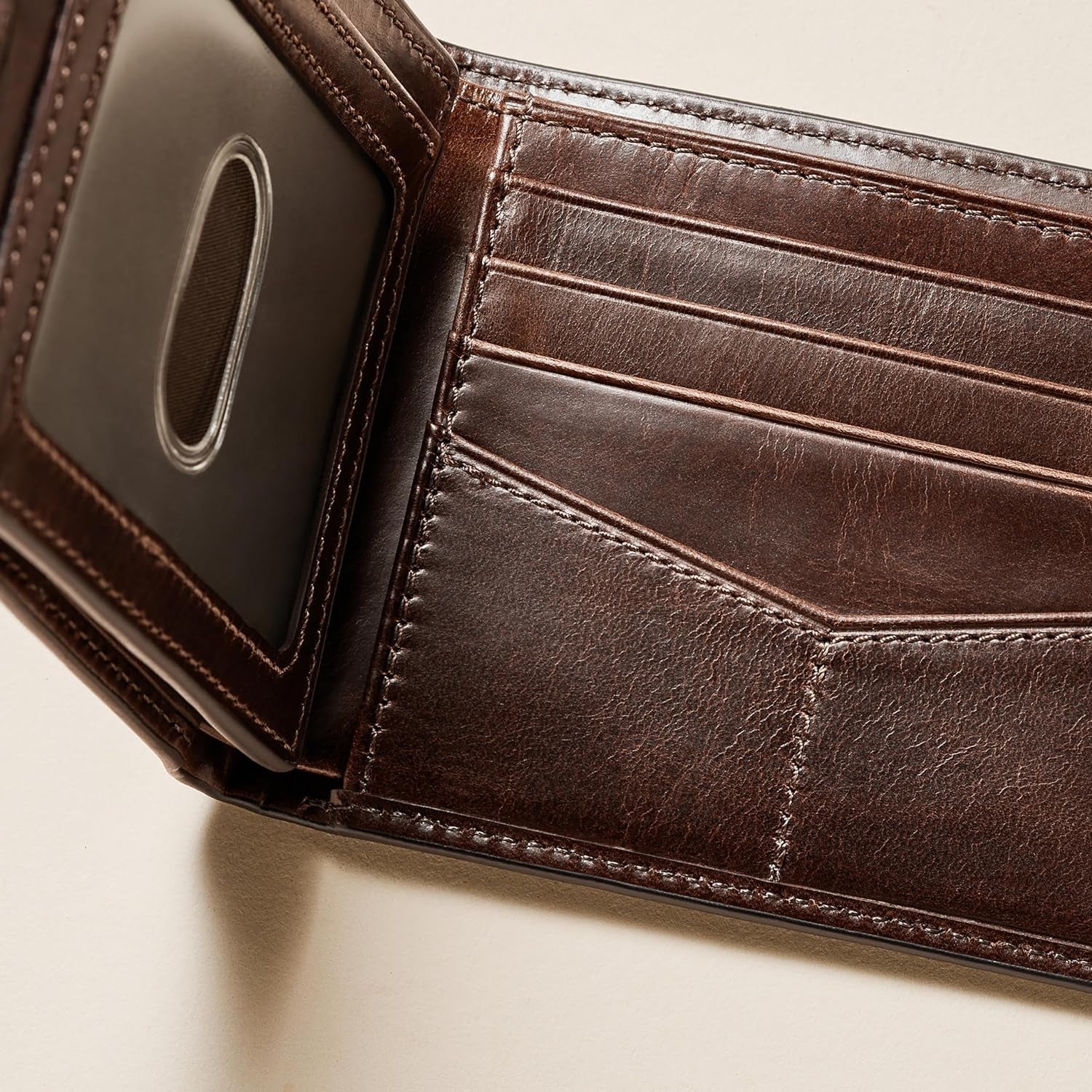 Fossil Portafoglio Flip Top da Uomo RFID Accessori da Viaggio Portafoglio Pieghevole Portafoglio da Uomo Naty Shop