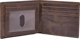 Fossil Portafoglio Flip Top da Uomo RFID Accessori da Viaggio Portafoglio Pieghevole Portafoglio da Uomo Naty Shop