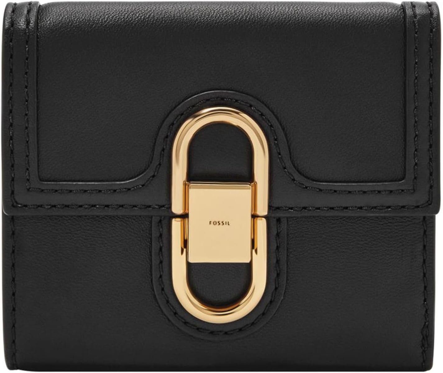 Fossil Avondale Leather Trifold da donna SL8292216 Naty Shop Portafoglio da donna Nero 10,8 cm L X 1,3 cm L X 10,2 cm A