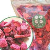 Mix di frutta rossa di frutta liofilizzata | XL 300g Mix di frutta secca fragole liofilizzate lamponi amarene | Frutta liofilizzata Fragola Lampone Amarena | ZingyZoo Naty Shop prodotti disidratati 300G