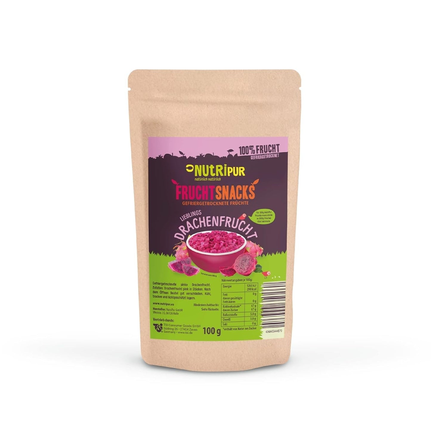 Frutto del drago liofilizzato: 100g frutto del drago essiccato - 100% frutta, gusto pieno - frutta liofilizzata, senza zuccheri aggiunti Prodotti disidratati Il mio negozio Titolo predefinito