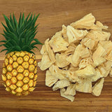 Frutta liofilizzata | Ananas Puro al 100% Frutta liofilizzata Ananas liofilizzato | Frutta liofilizzata senza zuccheri aggiunti | Ananas liofilizzato croccante - aromatico - delizioso ZingyZoo Prodotti disidratati Naty Shop
