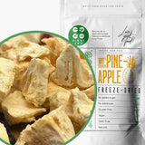 Frutta liofilizzata | Ananas Puro al 100% Frutta liofilizzata Ananas liofilizzato | Frutta liofilizzata senza zuccheri aggiunti | Ananas liofilizzato croccante - aromatico - delizioso ZingyZoo Prodotti disidratati Naty Shop 100G