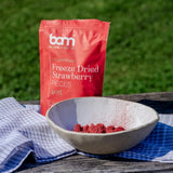 Frutta liofilizzata BAM, 40 grammi, frutta al naturale, dolci perfetti, gusto ricco (fragola) Prodotti disidratati Naty Shop