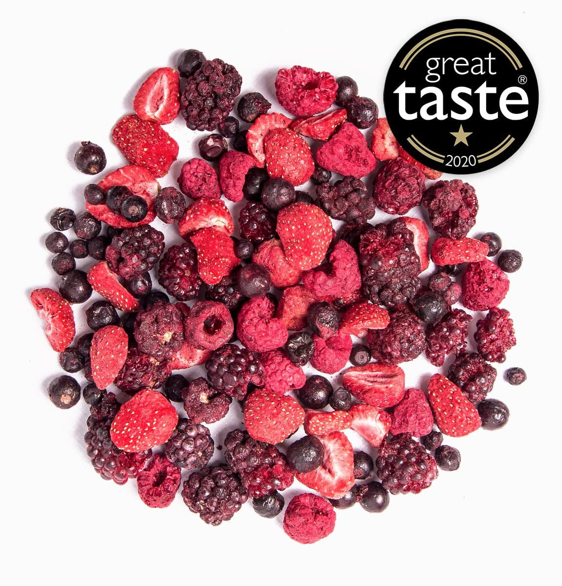 Frutta liofilizzata BRIX | Miscela naturale di frutta secca 80 g | Premio Gran Gusto per la Frutta Secca | Prodotti disidratati Naty Shop, senza OGM, senza glutine, vegani e con vitamine trattenute