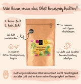 Frutta liofilizzata BRIX | Miscela secca naturale di frutti tropicali 80 g | Premio Gran Gusto per la Frutta Secca | Non OGM, senza glutine, vegani, le vitamine sono conservate nei prodotti disidratati Naty Shop