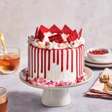 FunCakes Choco Drip Red: Sapore delizioso, Facile da usare, Perfetto per le drip cake, Gusto al cioccolato. Confezione richiudibile 180 g. Pasta di zucchero Naty Shop